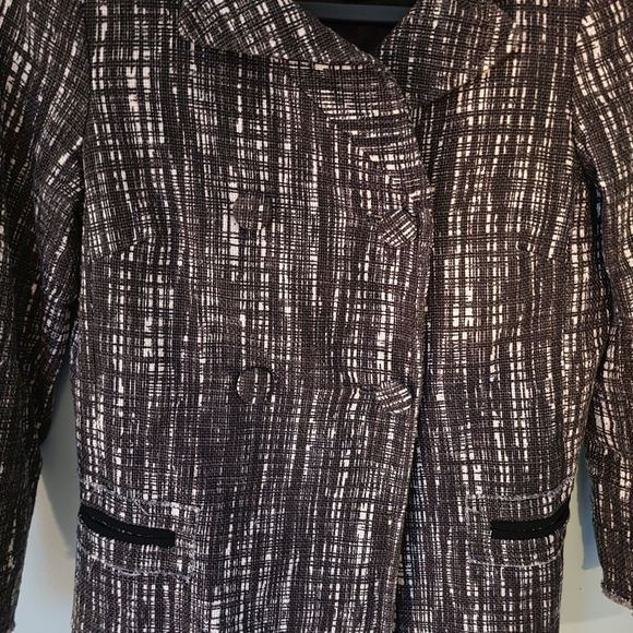 J Crew Size 0 Contessa Tweed Raw Hem Jeweled Suit Jacket Blazer - Picture 4 of 8